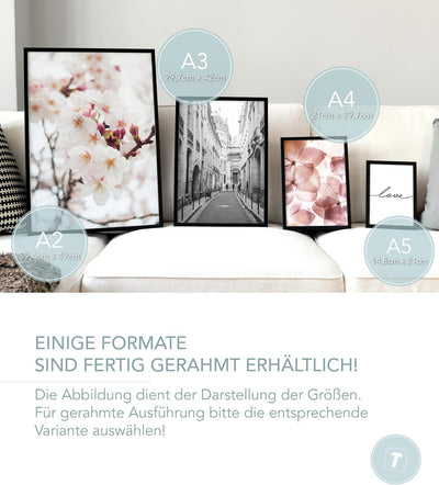 Papierschmiede® Mood Poster Set Mountain View, Bilder Wohnzimmer Deko Schlafzimmer, 2x DIN A3 (ca. 3