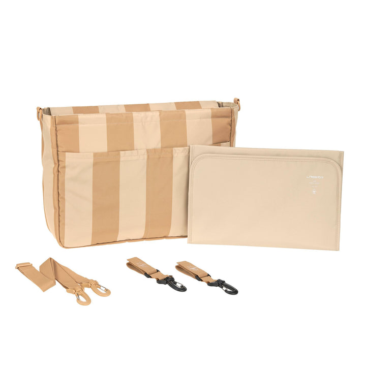 LÄSSIG Baby Kinderwagenorganizer Taschenorganizer inkl. Kinderwagenbefestigung und Schultergurt/Casu