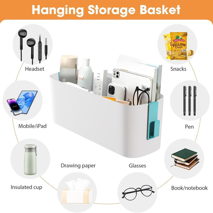 2 Stück Bett Organizer Zum Einhängen, Hängebett Organizer Aufbewahrungskorb, Nachttisch Bett Bettabl