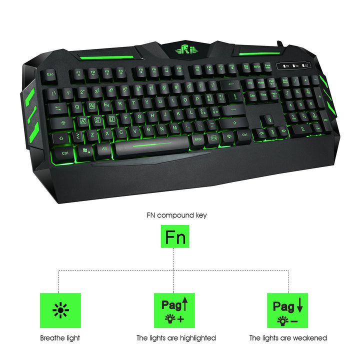 Gaming_Tastaturen RK900 (7 colori singoli)
