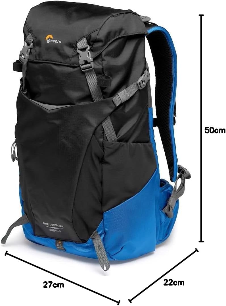 Lowepro PhotoSport BP 24L AW III, Wander Kamerarucksack für Spiegellose, seitlicher Zugriff, herausn