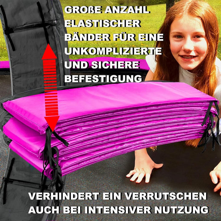 Baunsal® Trampolin Randabdeckung Ø 183 244 250 275 300 305 335 366 370 396 400 427 430 457 460 487 4