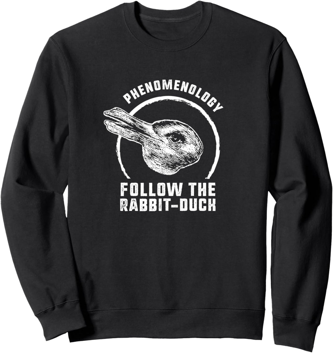 Folge der Hasen-Ente - Wittgenstein Philosophie Sweatshirt