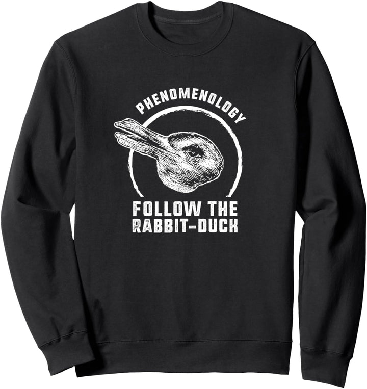 Folge der Hasen-Ente - Wittgenstein Philosophie Sweatshirt