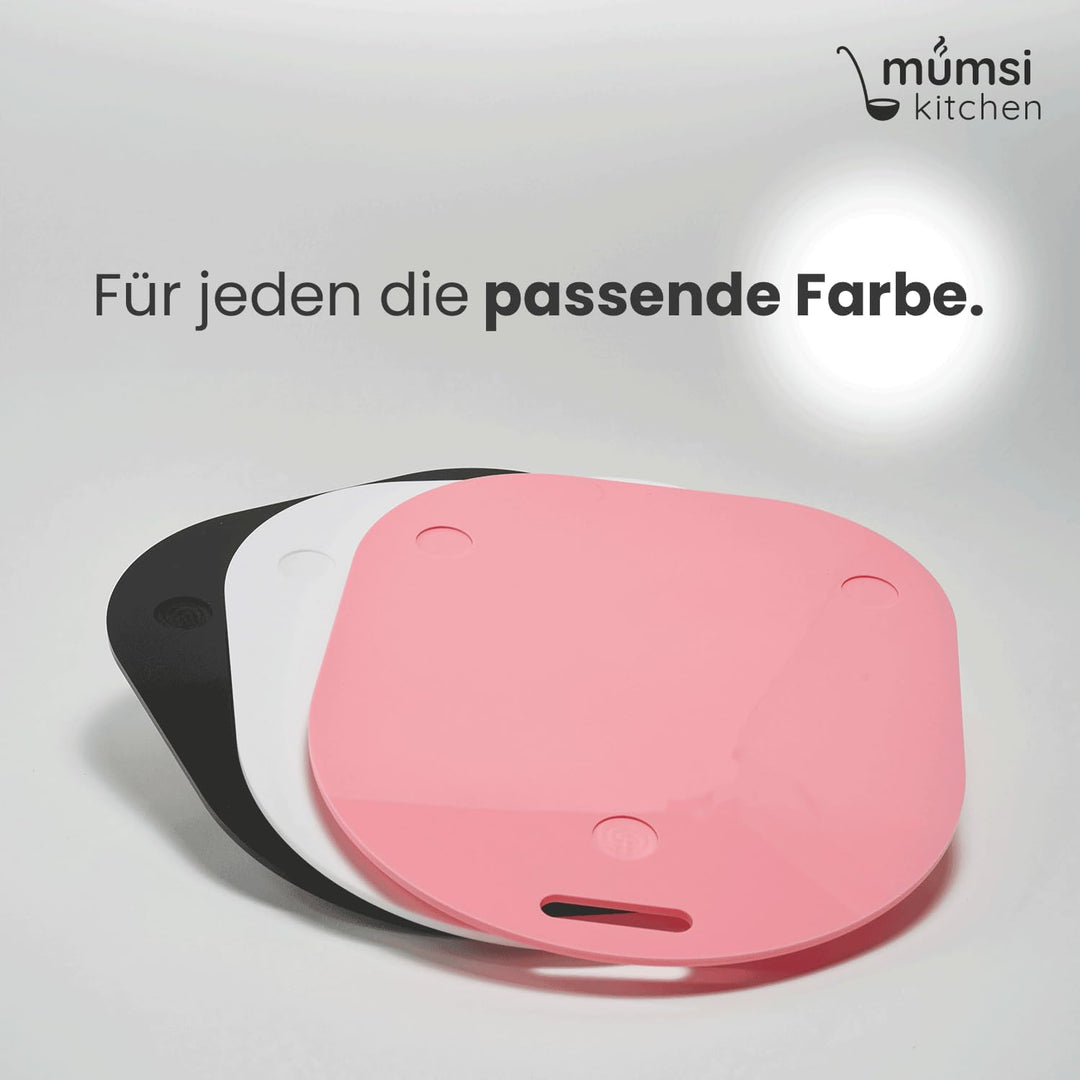 Gleitbrett für Thermomix TM6 & TM5 in rosa - Hochwertiger Gleiter aus Premium Acrylglas – Rollbrett