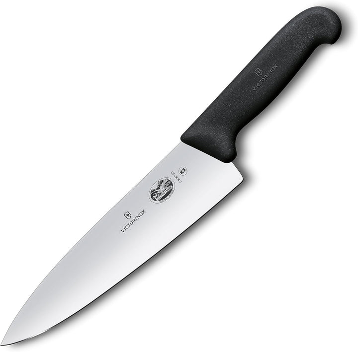 Victorinox Fibrox Kochmesser, Breites Universalmesser für Fleisch, Fisch, Gemüse und Kräuter, 20 cm,