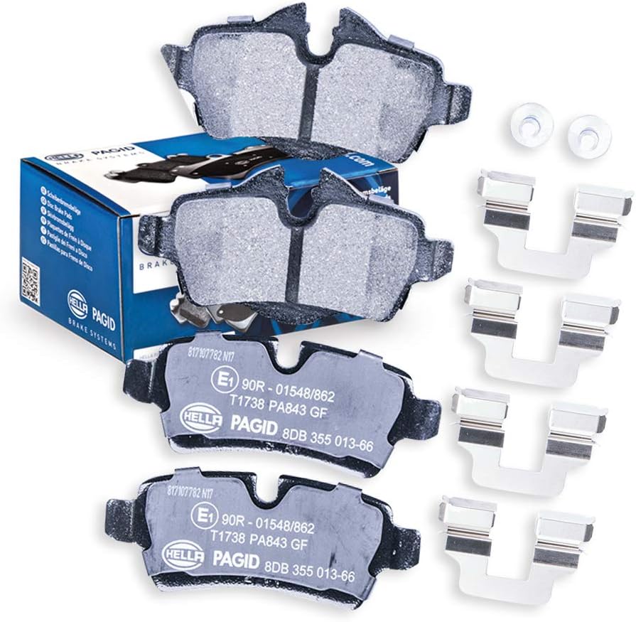 HELLA PAGID 8DB 355 013-661 Bremsbelagsatz - T1738 - Dicke/Stärke: 17mm - Bremssystem: Lucas - für V