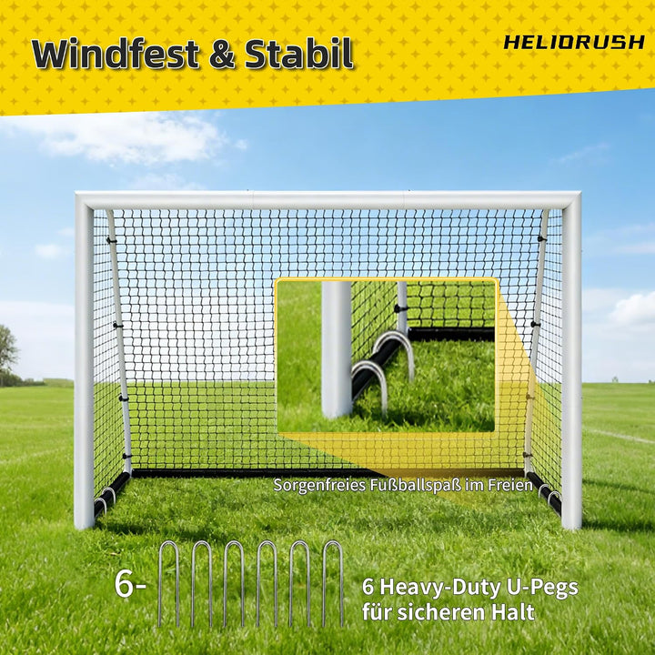 Fussballtore für Garten Kinder-180/240/300cm aus Rostfreies Aluminium Fussballtor Kinder Outdoor mit