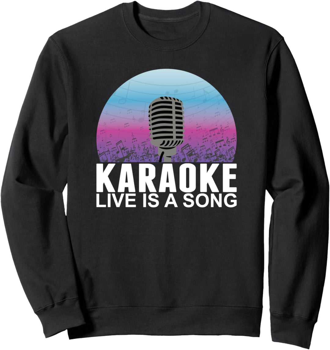 Karaoke Singen Playback Instrumental Musiker Sweatshirt