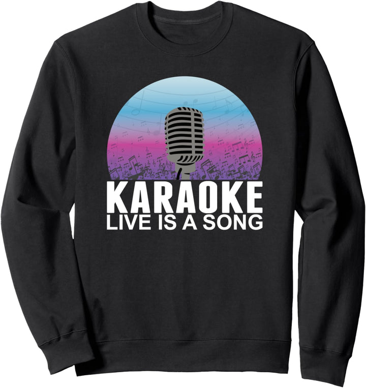 Karaoke Singen Playback Instrumental Musiker Sweatshirt