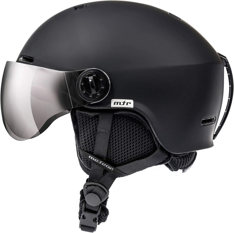 meteor Skihelm Kinder Snowboard Helm Herren Ski Helmet fur Mädchen Jungen Skihelm Damen S (53-55cm)