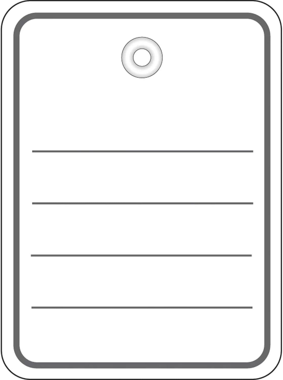 HERMA 6841 Warenanhänger liniert mit Faden, 1000 Anhängeschilder, 48 x 65 mm, Fadenlänge 8 cm, gross
