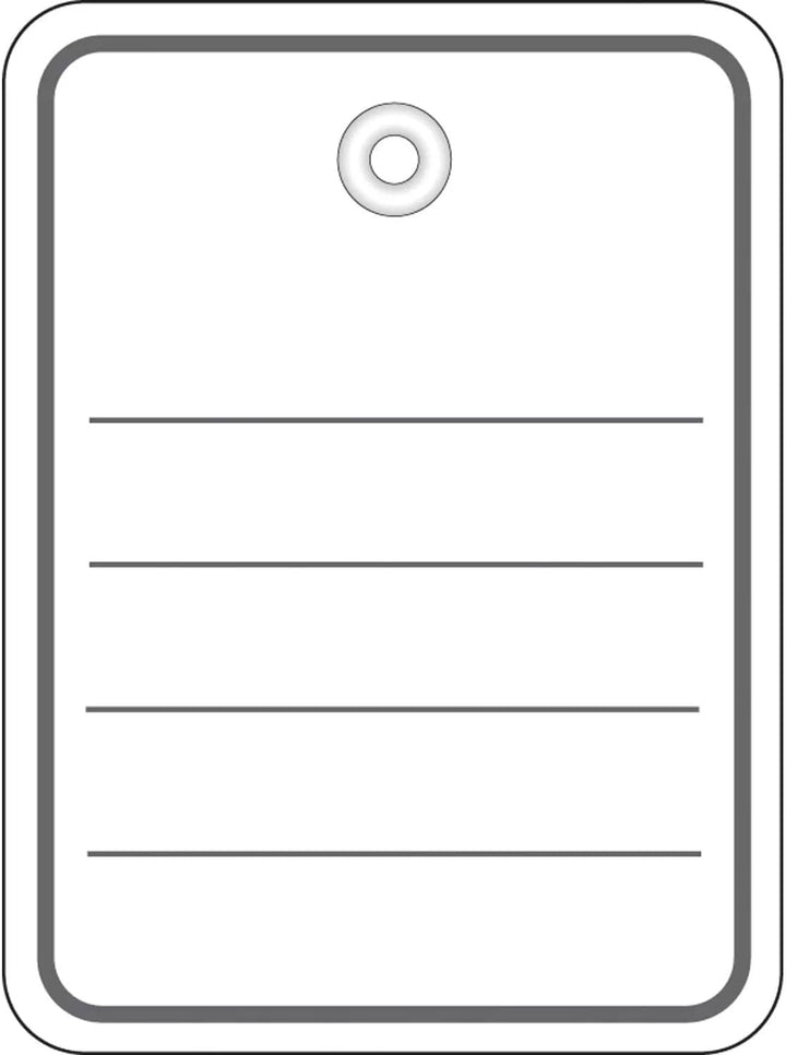 HERMA 6841 Warenanhänger liniert mit Faden, 1000 Anhängeschilder, 48 x 65 mm, Fadenlänge 8 cm, gross