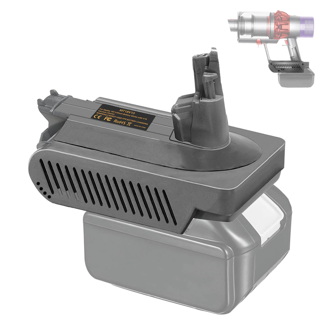 V10 Adapter für Makita 18V Lithium Batterie, umwandelbar für Dyson V10 SV12 Animal Absolute Motorhea