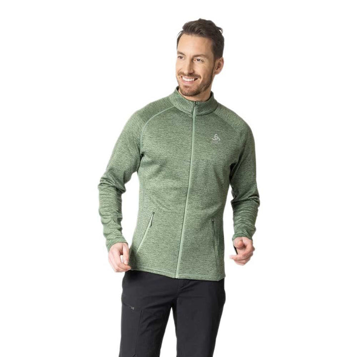 Odlo Herren Tencia_542562 Langarm Shirt mit Reissverschluss (1er Pack), Loden Frost Melange