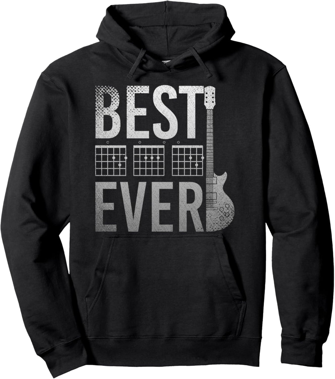 Bester Papa aller Zeiten Gitarrist Lustiges Vatertag Gitarre Pullover Hoodie