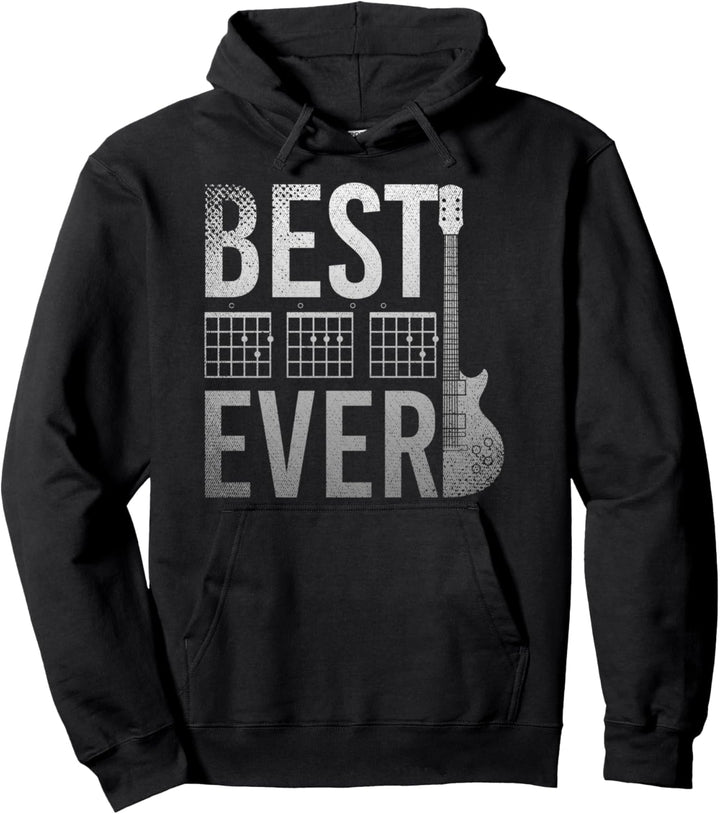 Bester Papa aller Zeiten Gitarrist Lustiges Vatertag Gitarre Pullover Hoodie