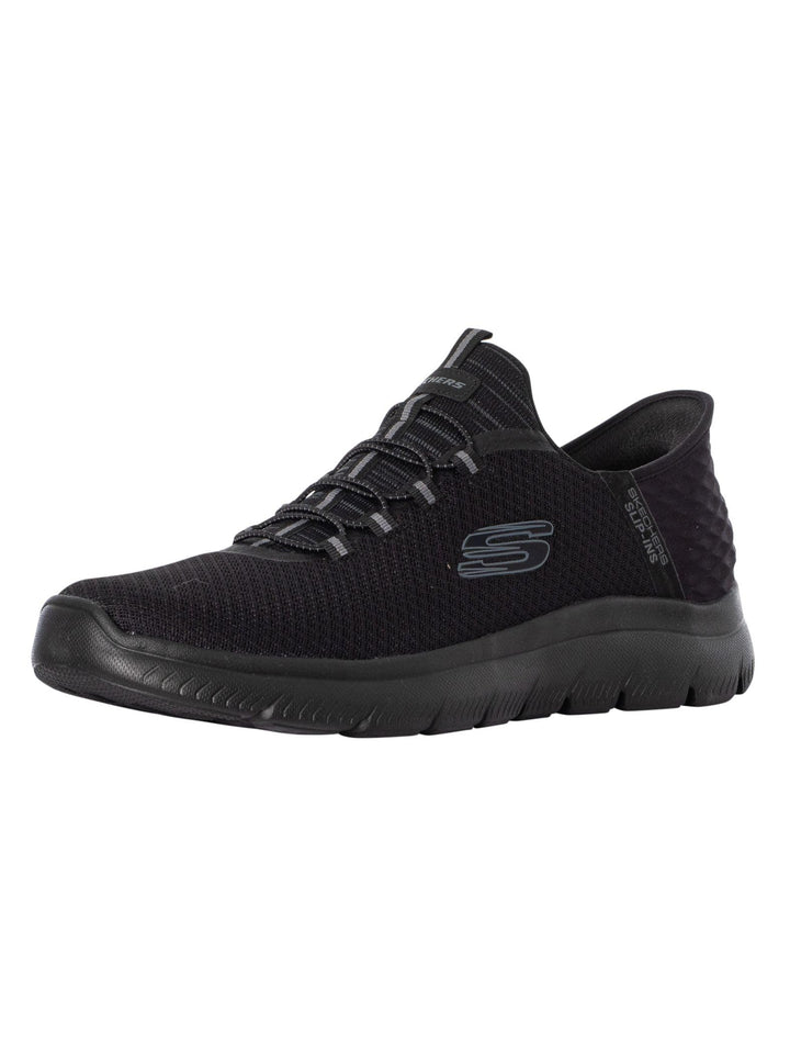Skechers Herren Summits High Range Sneakers 39 EU Weit Black Mesh Trim, 39 EU Weit Black Mesh Trim