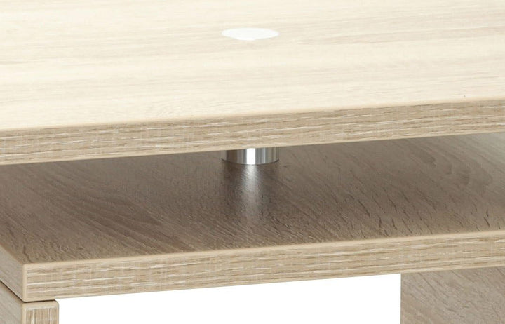 levandeo Couchtisch Lino 360° drehbare Tischplatte 70x35x42 in Sonoma Eiche - Deutsche Herstellung u