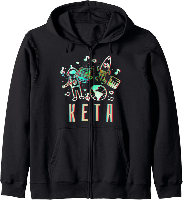 Keta Ballern Design für Hardtekk, Schranz und Techno tanzen Kapuzenjacke