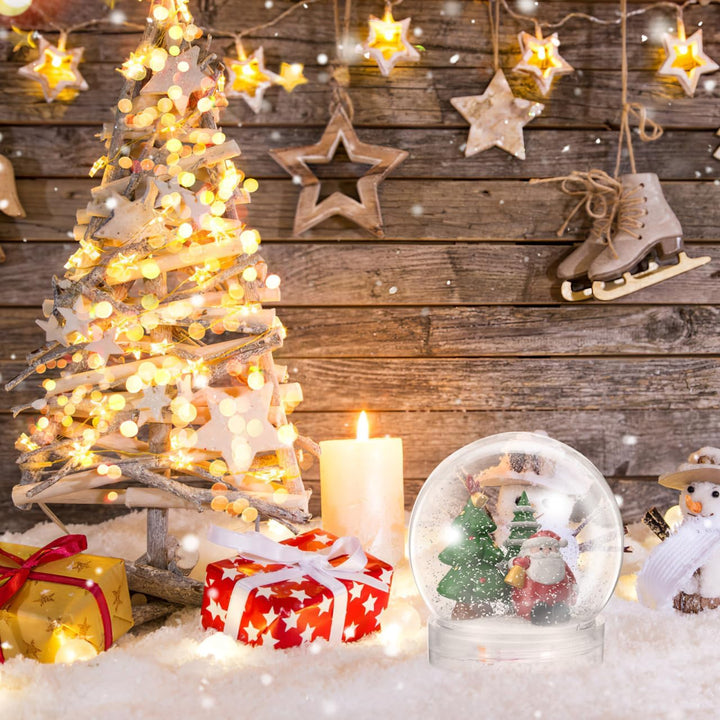 Operitacx 10 StüCk Schneekugel Weihnachten Selber Machen Mit Schraubverschluss, Transparent Schneeku