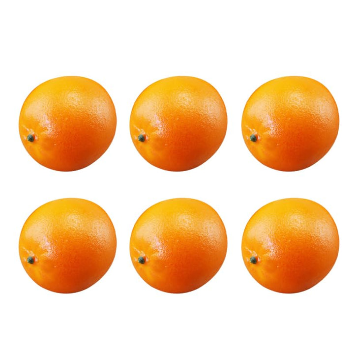Amosfun 6 StüCk KüNstliche Orangen SchaumfrüChte Lebensechte Dekoration Fotorequisiten FüR KüChe Und