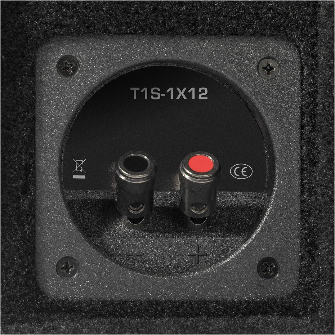 Rockford Fosgate T1S-1X12 Power Single 30,5 cm T1 Slim versiegeltes Gehäuse