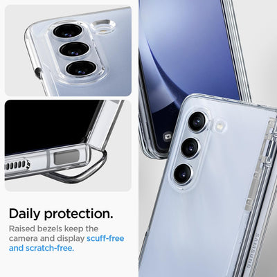 Spigen Thin Fit Pro Hülle Kompatibel mit Samsung Galaxy Z Fold 5 -Crystal Clear, Crystal Clear