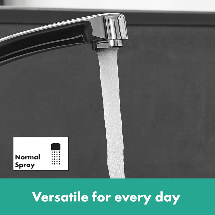 hansgrohe Set mit Küchenarmatur Focus M41, Wasserhahn Küche mit Auslauf Höhe 160mm, 360° drehbar, 1