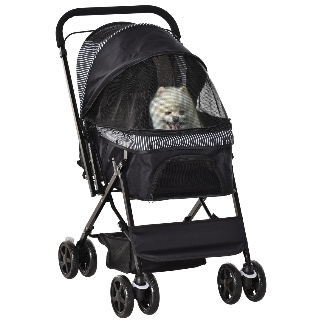 PawHut Hundebuggy Hundewagen Buggy für kleine Hunde und Katzen Haustierwagen Pet Stroller Katzenbugg