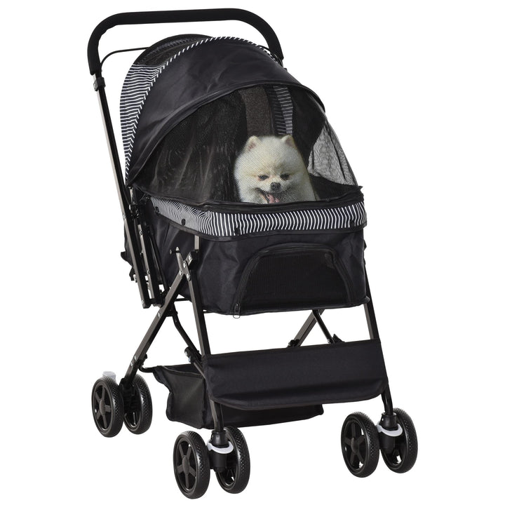 PawHut Hundebuggy Hundewagen Buggy für kleine Hunde und Katzen Haustierwagen Pet Stroller Katzenbugg
