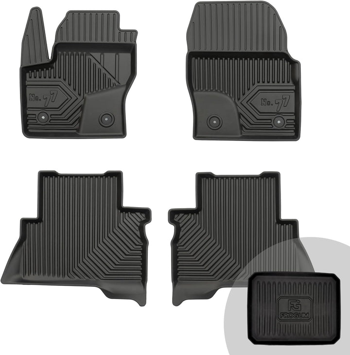 FROGUM No.77 Gummimatten Ganzjahresset von Auto Fussmatten Autofussmatten für Ford Kuga II 2013-2019