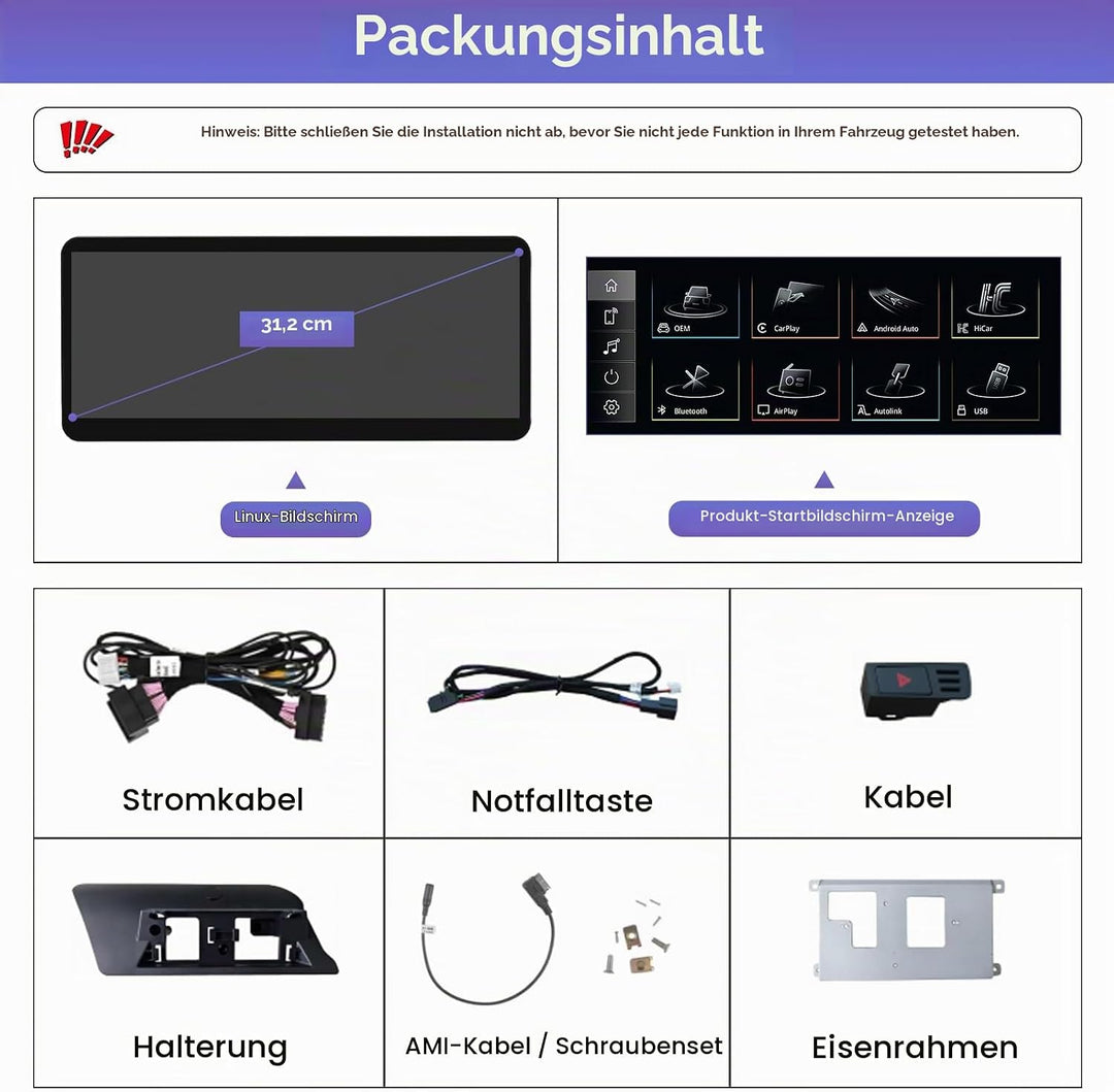 Road Top 12,3 Zoll Autoradio Drahtlos CarPlay Touchscreen für Audi A4 A5 2009-2015 Jahr mit 2GMMI, A