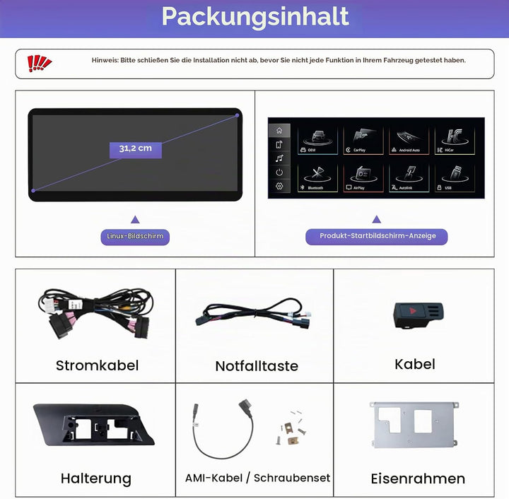 Road Top 12,3 Zoll Autoradio Drahtlos CarPlay Touchscreen für Audi A4 A5 2009-2015 Jahr mit 2GMMI, A