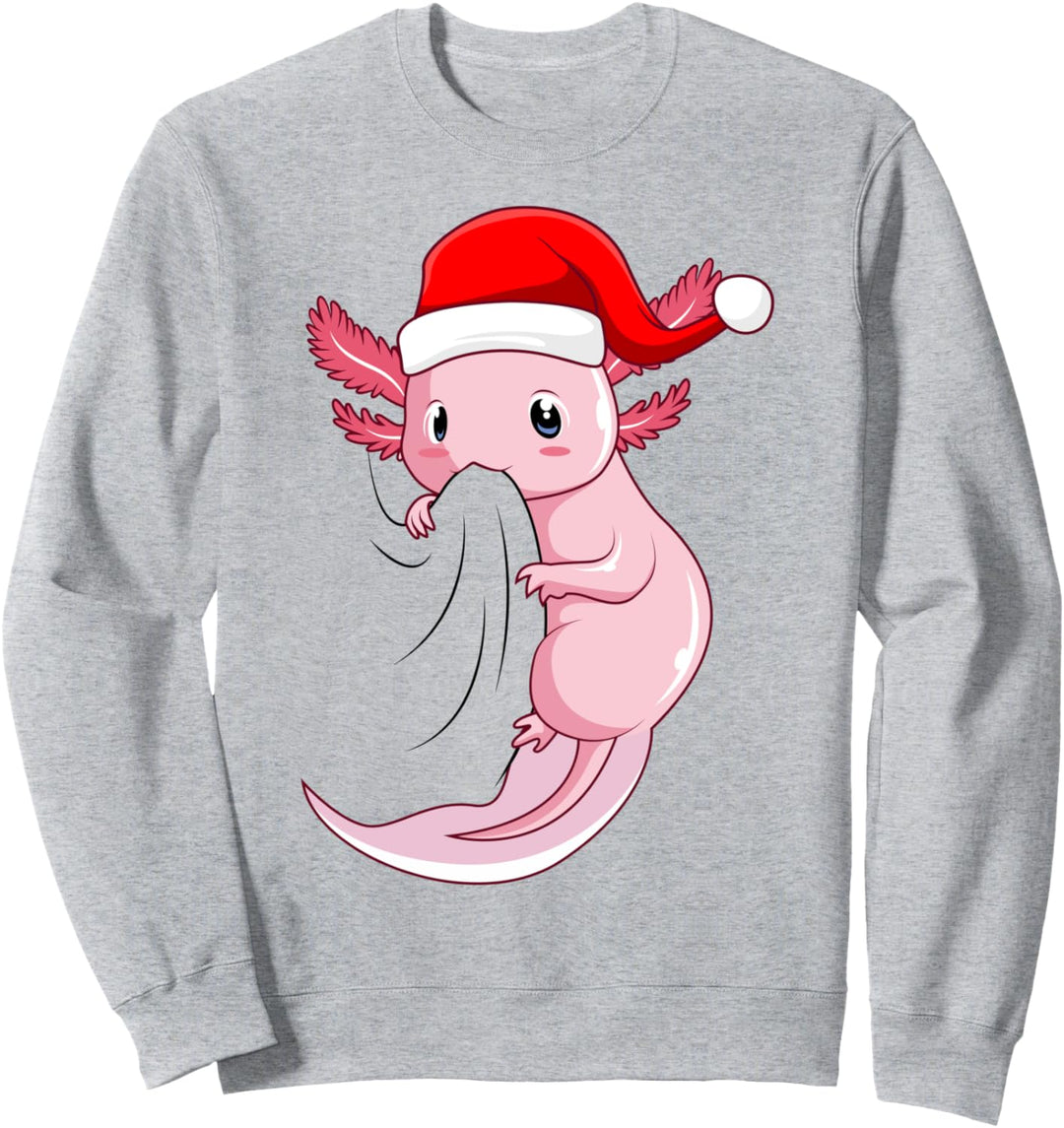 Axolotl Weihnachten Kinder Frauen Mädchen Sweatshirt