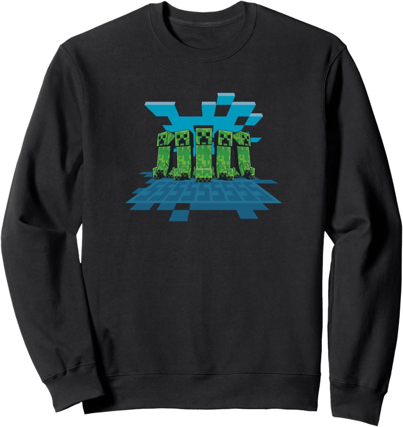 Minecraft Creeper Mob Aufstellung Sweatshirt