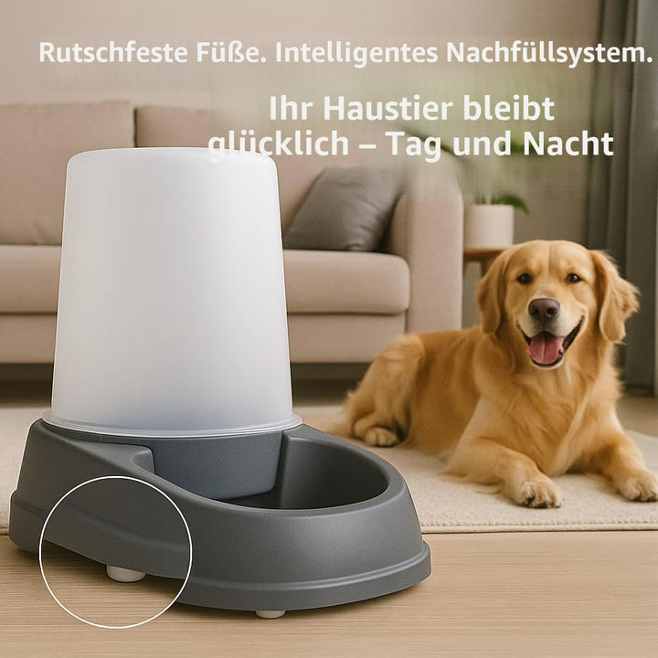 Automatischer Futter- und Wasserspender für Hunde und Katze - 2,5L - Futterautomat Katze - Futterspe
