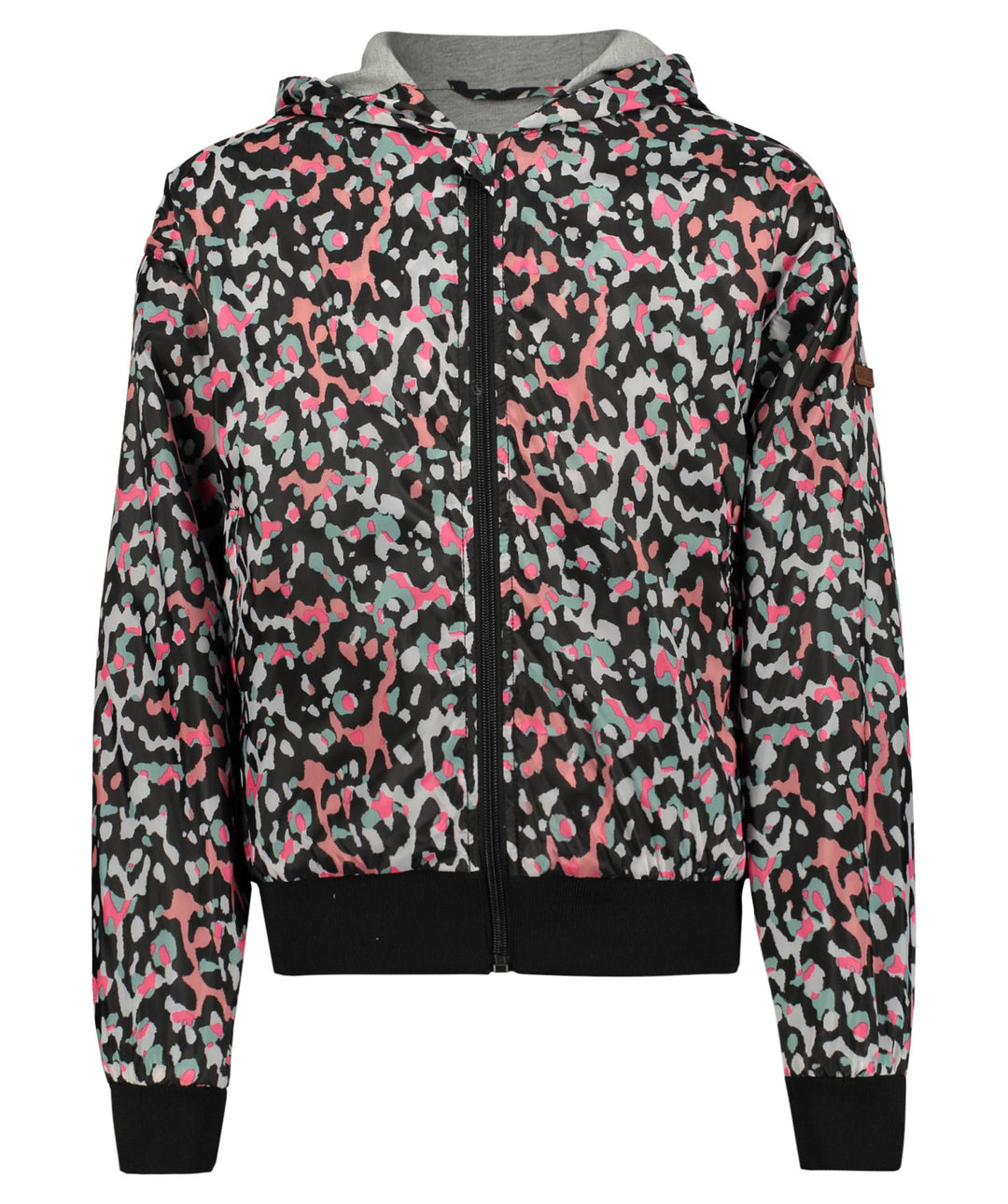 Garcia Kids Mädchen Blouson Jacke mit Kapuze N82690-1755 Schwarz (Off Black) 164 (Herstellergrösse:1