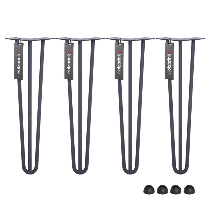 HOLZBRINK - Tischbeine aus Metall | Möbelfüsse | Schreibtischbeine | Metallfüsse | Perfekt für Zu Ha