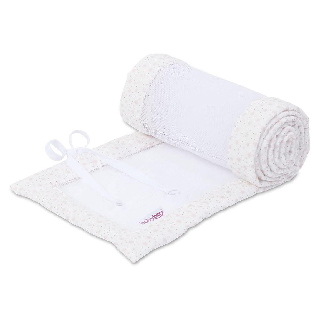babybay Nestchen Mesh/Bettumrandung für Beistellbett/Stossschutz für Baby Bett, passend für Modell M