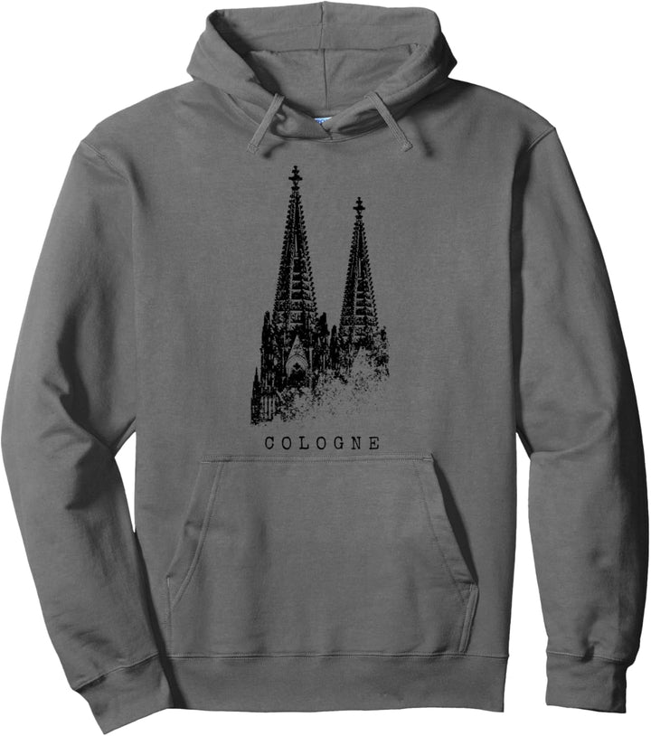 Kölner Dom Cologne Vintage Silhouette Köln Skyline Karneval Pullover Hoodie