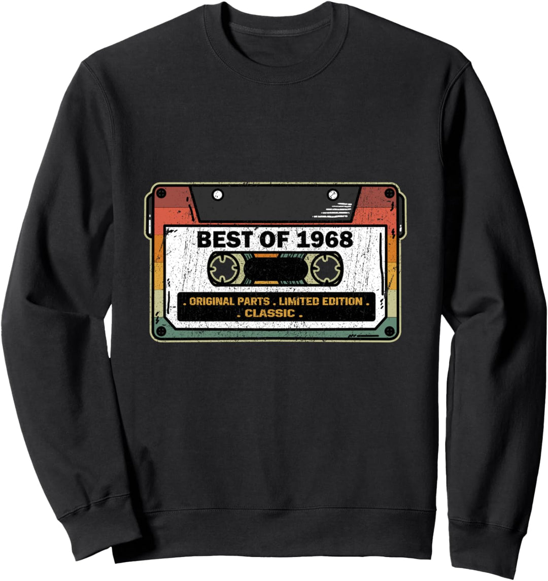 Vintage Best Of 1968 Kassette 54 Jahre 54. Geburtstag Sweatshirt