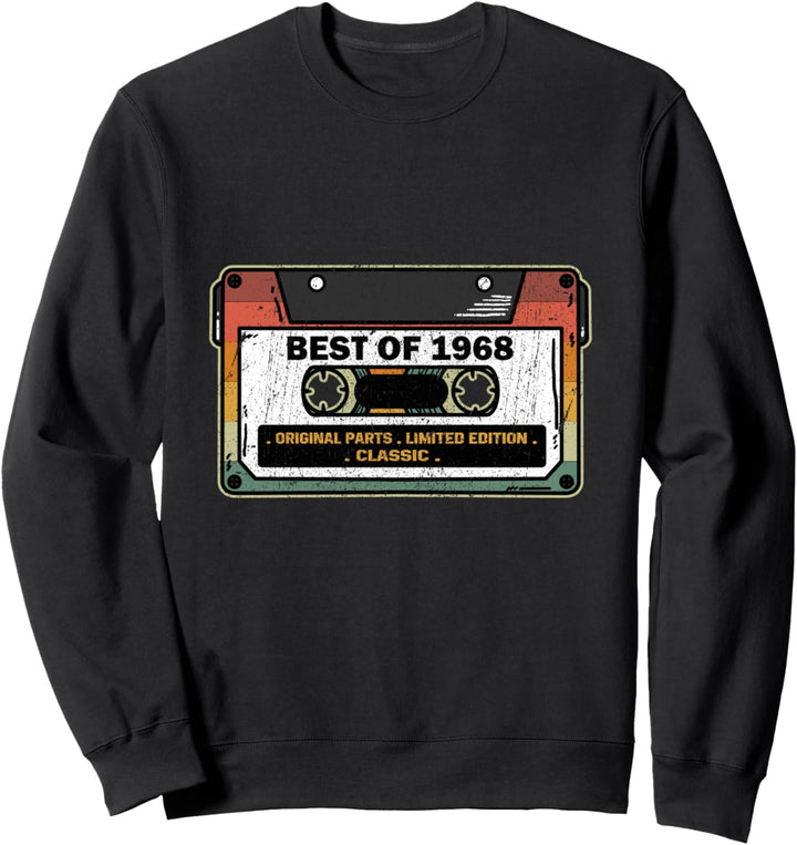 Vintage Best Of 1968 Kassette 54 Jahre 54. Geburtstag Sweatshirt