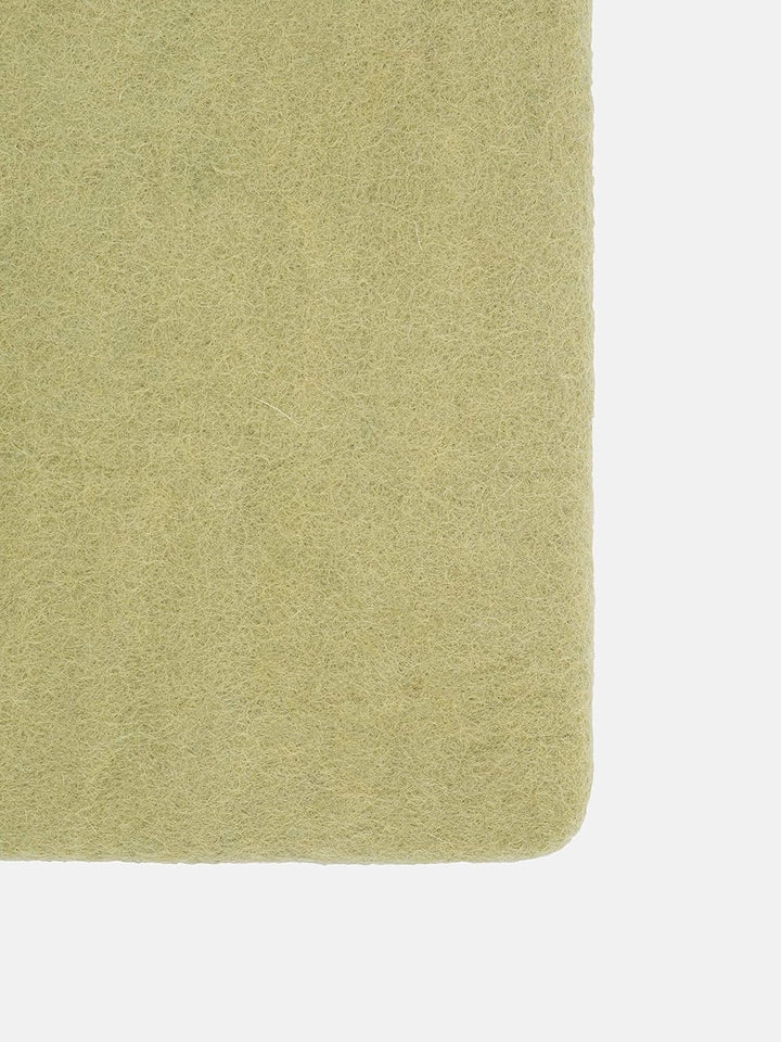myfelt Flache Filz Sitzauflage, Filz Stuhlauflage - Pitt - quadratisch, 36x36 cm, Hellgrün, Hellgrün
