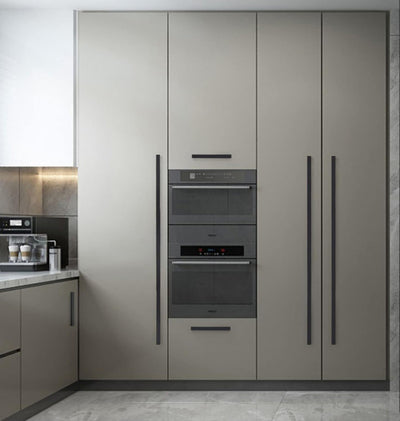 Qrity 2 Stück Aluminiumlegierung Möbelgriff Stangengriff Gesamtlänge 600 mm Küchengriff Schrankgriff
