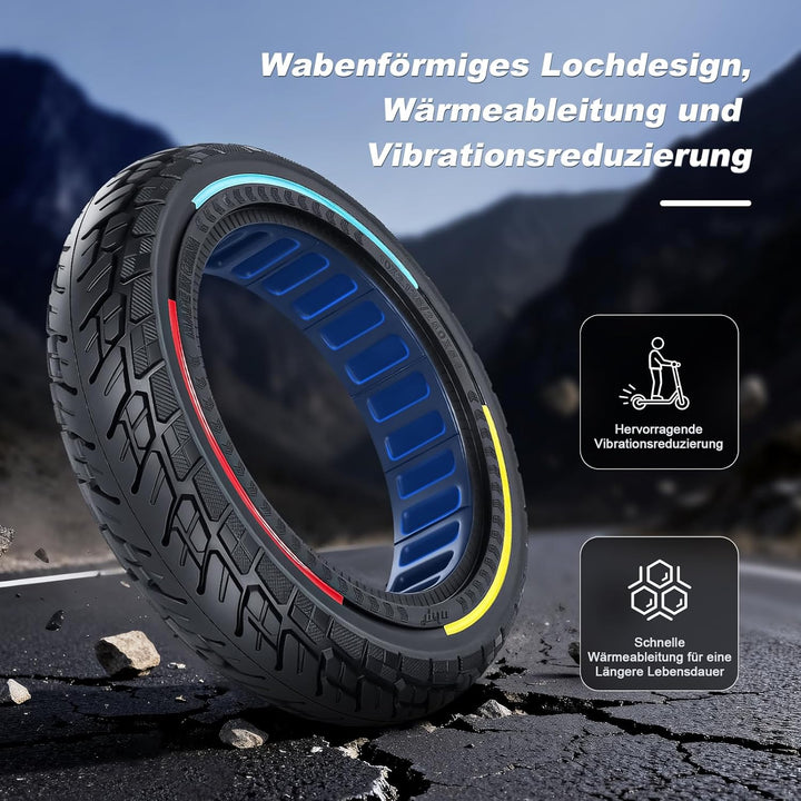 250 x 54 Vollreifen für Xiaomi 4 Pro (Gen 1) / 4 Lite Elektroroller, 10 x 2,125 Vollgummireifen für