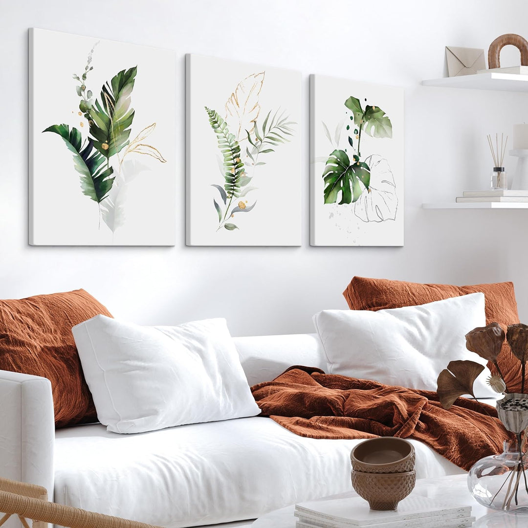 Muralo - Wandbilder Set - Leinwand Bilder Set Aufhängefertig - Bilder für Wohnzimmer Schlafzimmer -