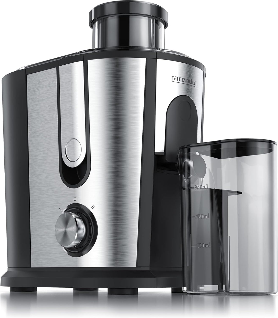 Arendo - Entsafter für Obst und Gemüse in Edelstahl - Zentrifugaler Entsafter Juicer - elektrisch -