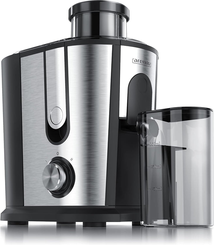 Arendo - Entsafter für Obst und Gemüse in Edelstahl - Zentrifugaler Entsafter Juicer - elektrisch -