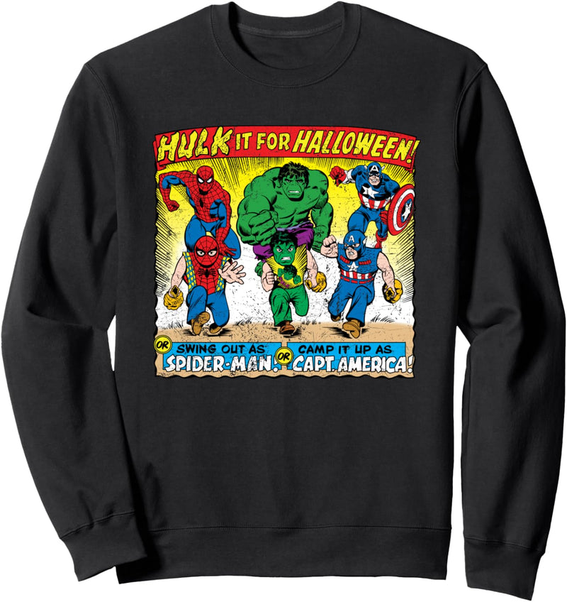 Marvel Hulk It for Halloween Vintage Comic Sweatshirt